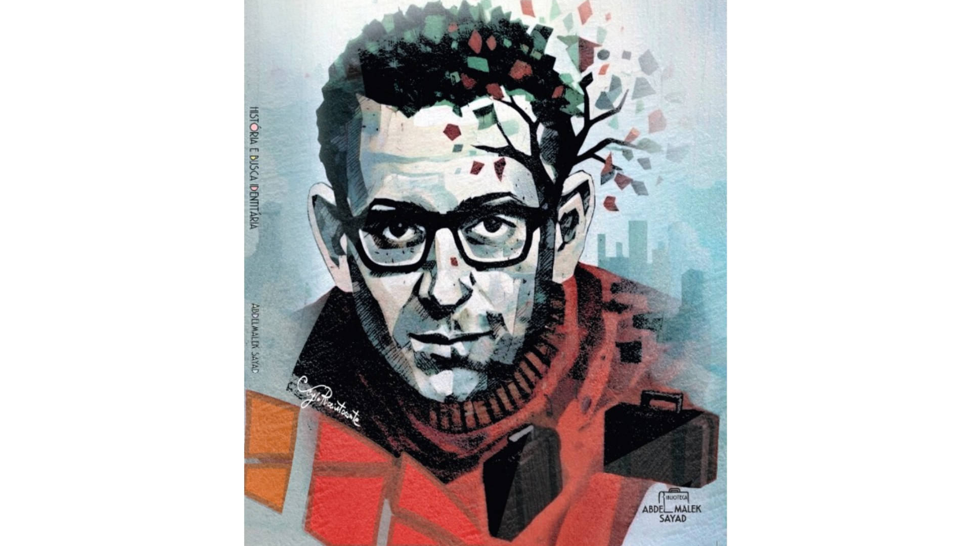 Capa da obra intitulada “História e Busca Identitária, seguido de uma entrevista com Hassan Arfaoui”
